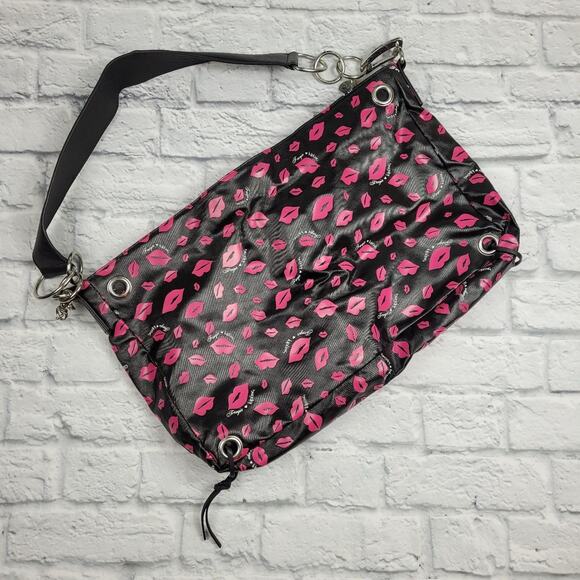 Fergie Kipling Vicious Lips Collection Messenger Bag Convertible Straps - Picture 4 of 8